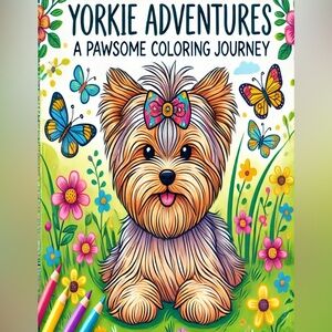 Yorkie Adventures: A Pawsome Coloring Journey